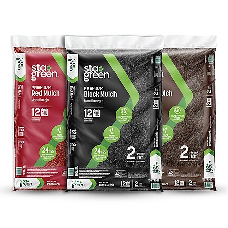 Select Lowe’s Stores: Sta-Green Premium 2-Cu Ft. Bagged Mulch (various colors) $2.50 or Less + Free Pickup