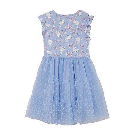 Girl’s Toddler Way to Celebrate Bunny/Bow Blue Lark Tulle Tutu Dress (12M or 4T) $2.70 + Free S&H w/ $35+
