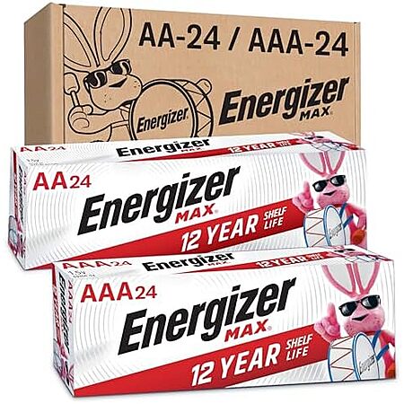 48-Count Energizer Max AA and AAA Alkaline Batteries $21.85 w/ S&S