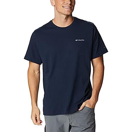 Columbia Men’s Thistletown Hills Short Sleeve Shirt  (Navy Heather) $12.50