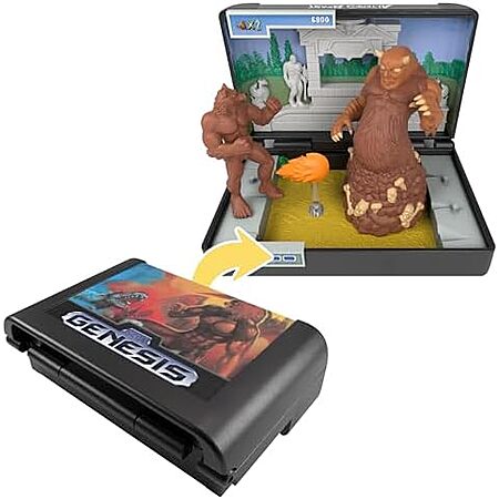 SEGA Genesis Cartridge Collectible Altered Beast Retro Graveyard Diorama Set $9.10