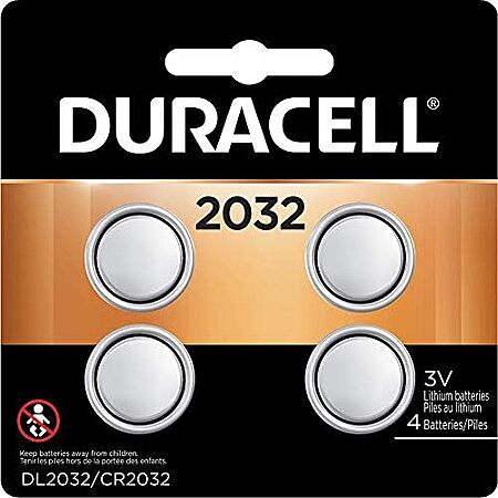 4-Ct Duracell 2032 3V Lithium Battery $3.50
