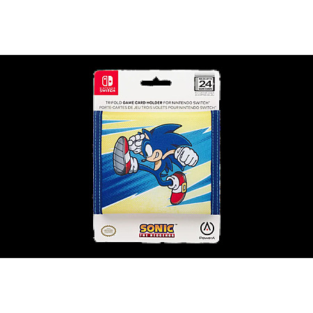 PowerA TriFold Game Card Holder Case for Nintendo Switch (Sonic Kick) $7