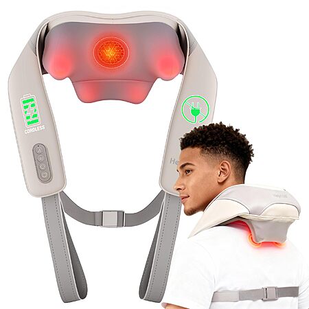 Prime Members: Heycool Cordless Neck & Shoulder Massager w/ Heat $20 + Free S&H