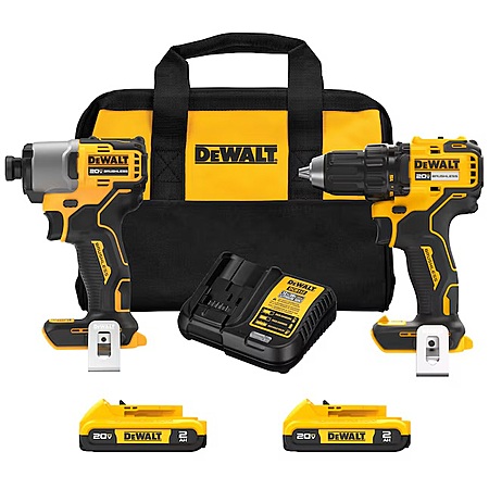 DEWALT 20V MAX Brushless Cordless Drill/Driver & Impact Driver Combo Kit $169 + Free S&H