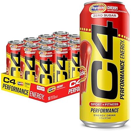 Select Accts: 12-Pk 16-Oz C4 Zero Sugar Energy Drink (Cherry Popsicle) $12 w/ S&S