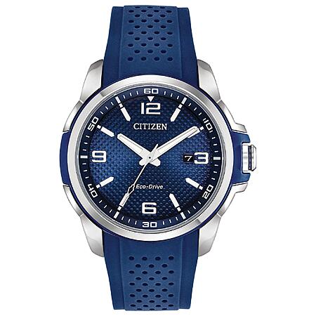 44mm Citizen Men’s Eco-Drive Stainless Steel Weekender Watch (Blue) $177 + Free S&H