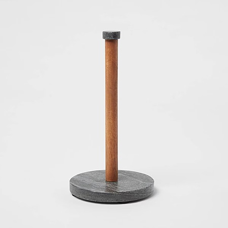 Threshold 13.25″ Wood & Marble Paper Towel Holder $15.40 + Free S&H on $35+