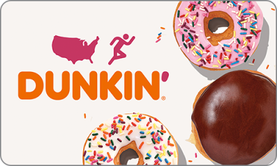 $25 Dunkin’ Donuts eGC + $5 Dunkin’ Donuts Bonus eGC $25 (Email Delivery)
