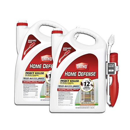 2-Pk 1.1-Gal Ortho Home Defense Indoor & Perimeter2 Insect Killer w/ Comfy Wand $20