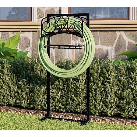 CALIDOLA Freestanding Quad-Stake Garden Hose Holder $19