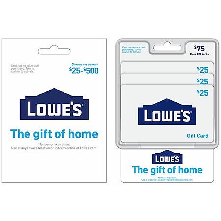 Dollar General In-Store Offer: Lowe’s Gift Cards (various amounts) 15% Off (Valid thru 5/2)