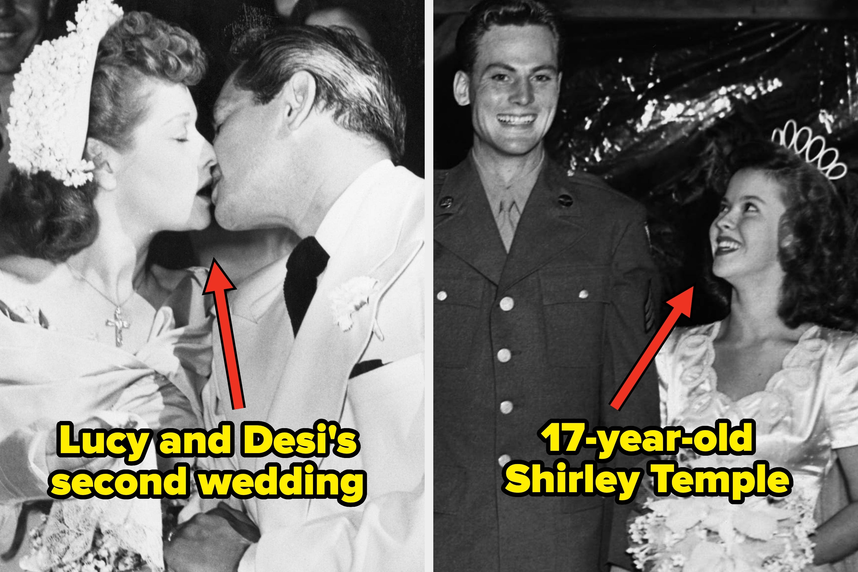 48 Vintage Hollywood Wedding Photos That Are Kind Of Wild To Look At Now