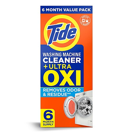 6-Ct Tide Washing Machine Cleaner + Ultra Oxi Powder $2.75 + Free Pickup