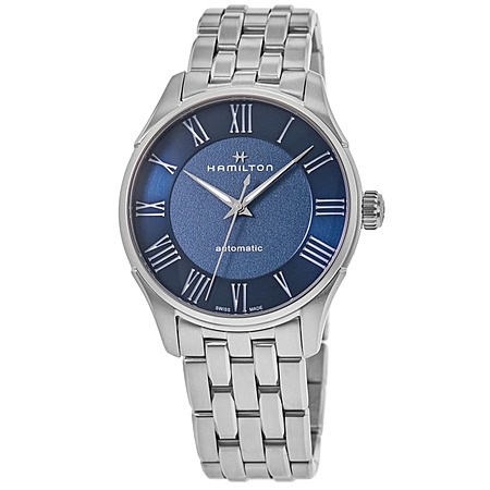 Men’s Hamilton Jazzmaster 40mm Swiss Automatic Stainless Watch w/ Blue Dial $499 + Free S&H