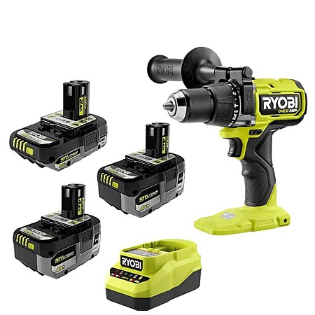 RYOBI ONE+ HP 18V Brushless 1/2 ” Hammer Drill Kit w/ 2x 4Ah + 2Ah HP Batteries $199 + Free S&H
