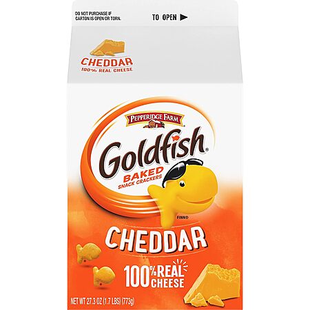 Select Accts: 27.3-Oz Goldfish Cheddar Cheese Crackers $5.60 w/ S&S