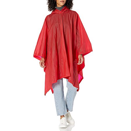 totes Adult’s Rain Poncho: Royal $4 or Red $3.50