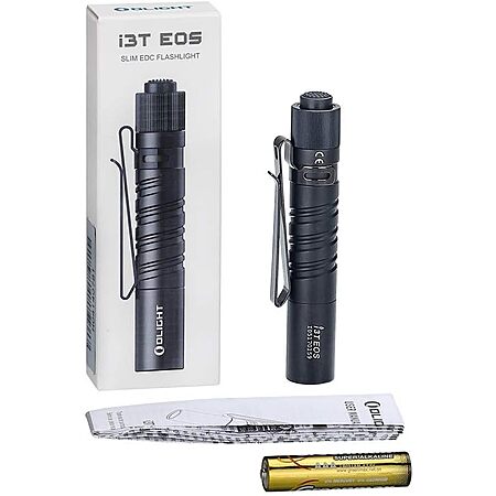 Prime Members: Olight i3T EDC 180-Lumens Flashlight (Black or Desert Tan) $12.60 + Free S&H