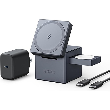 Anker 15W 3-in-1 MagSafe Wireless Charging Cube $65 + Free S&H w/ Prime