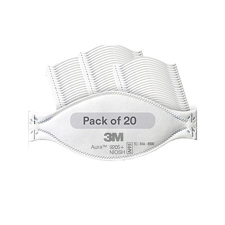3M Aura N95 Foldable Particulate Respirators: 90-Pk $23, 50-Pk $16, 20-Pk $12 & More + Free S&H w/ Prime