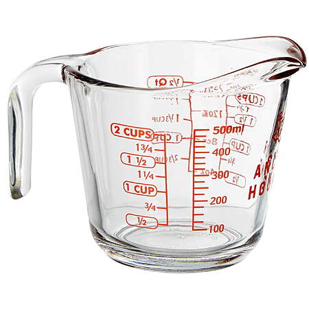 2-Cup Anchor Hocking Glass Measuring Cup $3.95