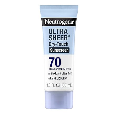 Select Accts: 3-Oz Neutrogena Ultra Sheer Dry-Touch Sunscreen Lotion (SPF 70) $4.40