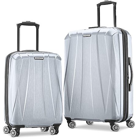 2-Pc Samsonite Centric 2 Hardside Expandable Luggage w/ Spinner Wheels (Silver) $102.65 + Free S&H