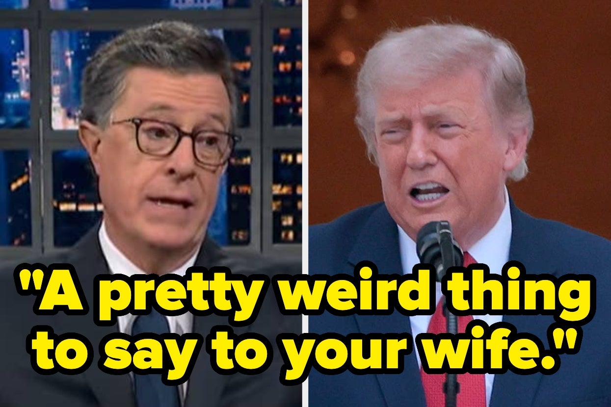 Trump’s Comment That He’d “Better Get Rid” Of Melania’s Movie Was So Weird, Stephen Colbert Only Had This To Say
