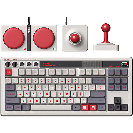8BitDo 87-Key Retro Mechanical Wired/Wireless Keyboard w/ Joystick (N Edition) $70 + Free S&H
