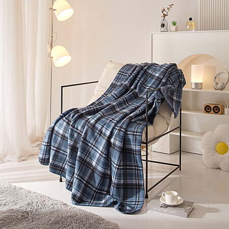 Mainstays 50″ x 60″ Cozy Fleece Throw Blanket (2 Colors) $4.25
