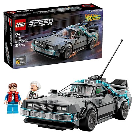LEGO Toy Sale: 357-Pc Speed Champions: Back to the Future Time Machine Set $22.40 & More + Free Pickup