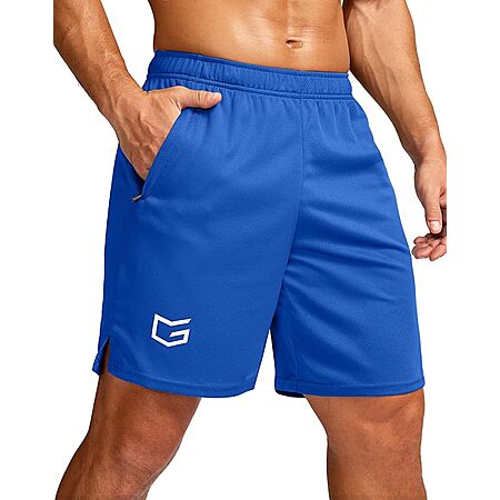 G Gradual Men’s Quick Dry Athletic Shorts w/ 2-Zipper Pockets (Various) $12.90