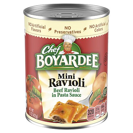 15-Oz Chef Boyardee Mini Beef Ravioli in Pasta Sauce $0.95 w/ S&S