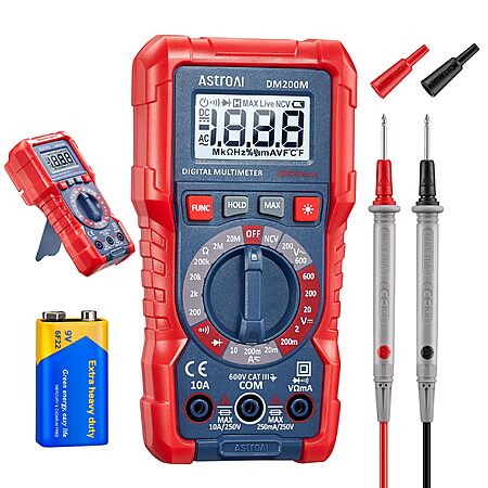 AstroAI DM200M TRMS 2000 Counts Digital Multimeter Tester $10