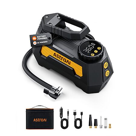 AstroAI H2 Pro Cordless Tire Inflator Portable Air Compressor Tire Pump $18.90 + Free S&H