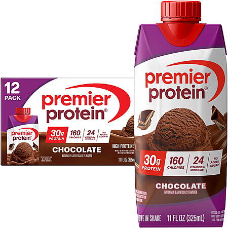 12-Ct 11-Oz Premier Protein Shake (Various) $8.60