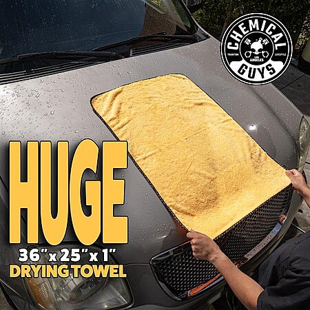 Prime Members: 36″x25″ Chemical Guys Edgeless Microfiber Drying Towel (Yellow) $9 + Free S&H