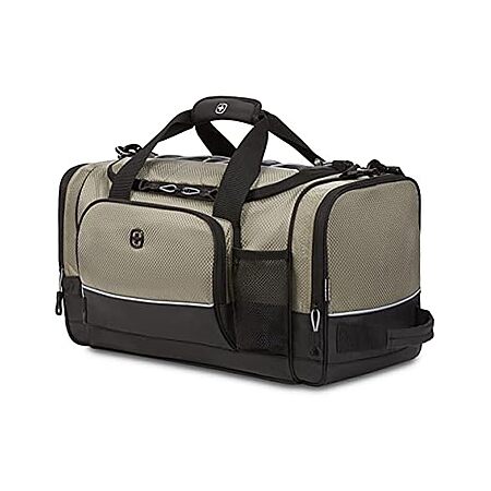 36L SwissGear Apex Duffle Bag w/ Bungee-Cord System (Pewter Dobby, 20″) $20 + Free S&H w/ Prime