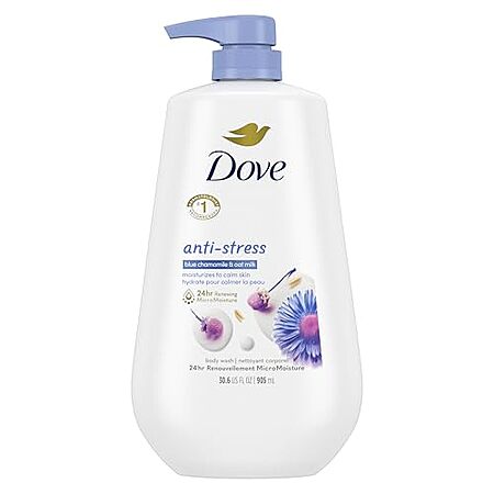 Prime Members: 30.6-Oz Dove Anti-Stress Body Wash w/ Pump (Blue Chamomile) $5.65 w/ S&S