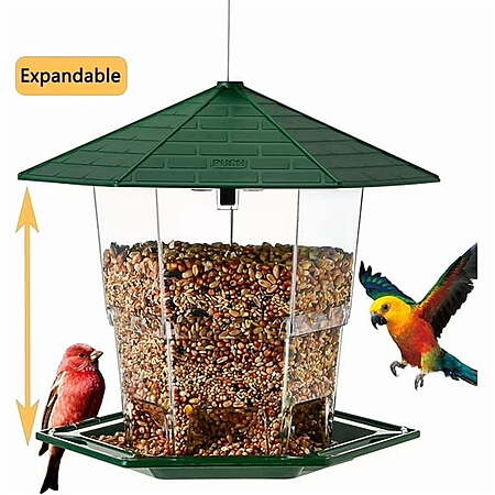 PHANCIR Hanging Outdoor Expandable Bird Feeder $10