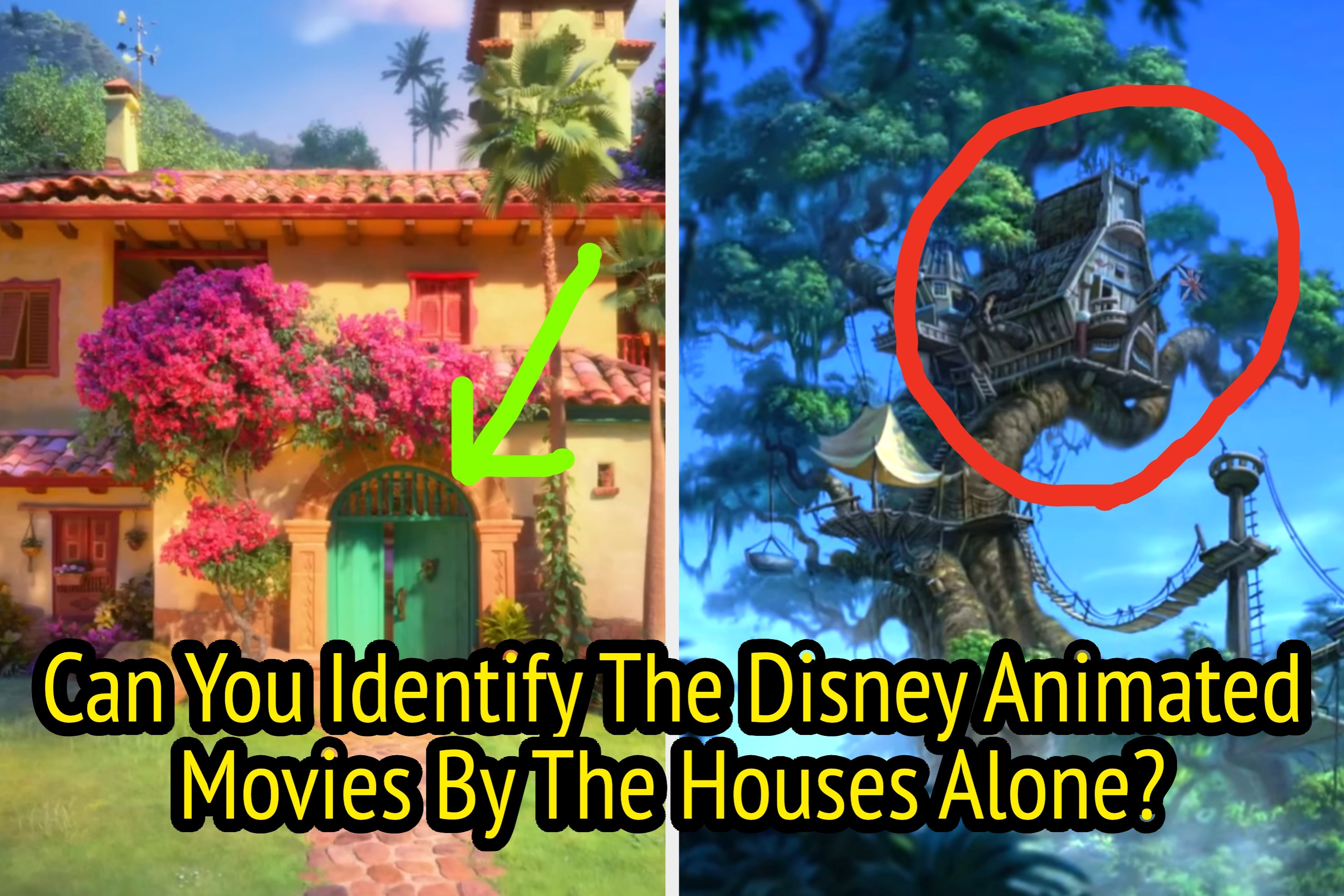 Only A Diehard Disney Fan Can Match These Iconic Houses To The Correct Animated Movies
