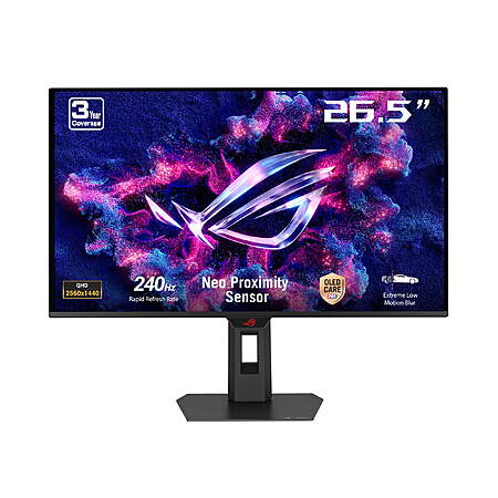 27″ ASUS ROG Strix 1440p QHD QD-OLED 240Hz Gaming Monitor $349 + Free S&H