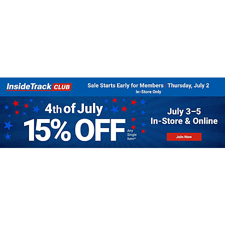 Harbor Freight: Inside Track Club Members Early Access: Any Qualifying Single Item 15% Off (Valid thru 7/5)