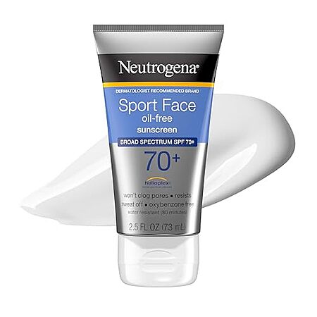 Select Accts: 2.5-Oz Neutrogena Sport Face Oil-Free SPF 70+ Sunscreen $3.60 w/ S&S