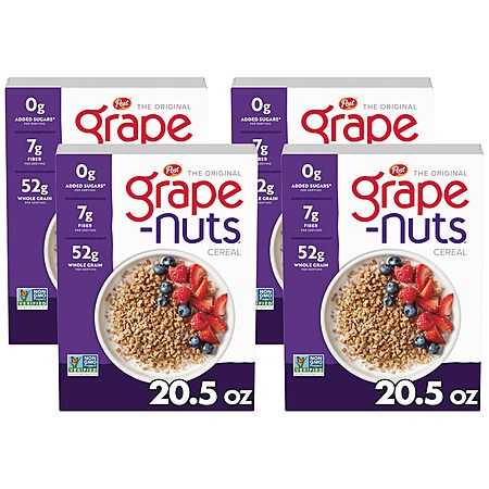 4-Pk 20.5-Oz Post Grape Nuts Original Breakfast Cereal $9.70 w/ S&S
