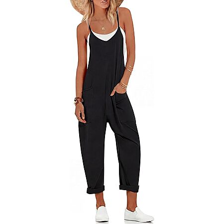 Ekouaer Women’s Sleeveless Wide-Leg Jumpsuit w/ Pockets (Various) $10