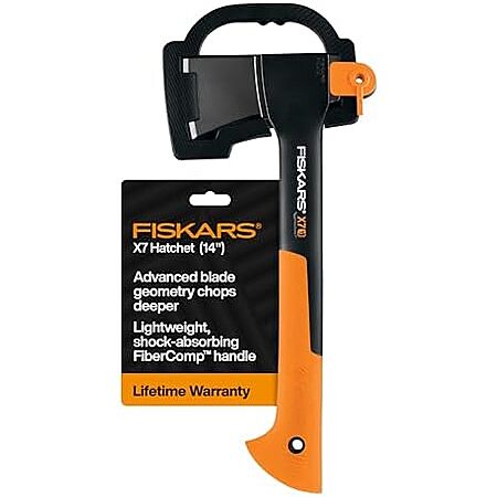 14″ Fiskars X7 Hatchet w/ Shock-absorbing FiberComp Handle $26.90