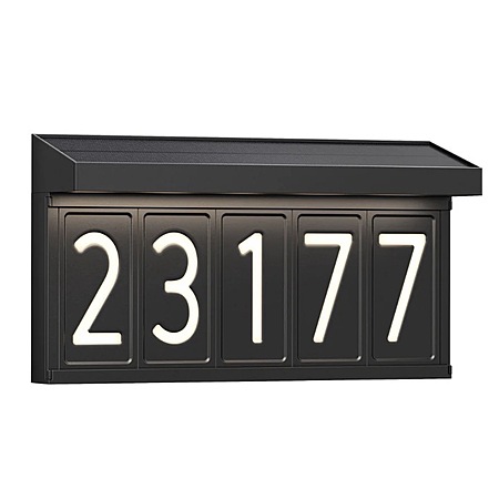 Costco Members: Artika Bowen Solar LED Address Wall Light $30 + Free S&H