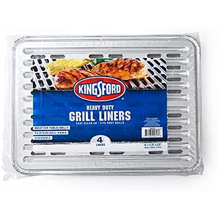 Select Accounts: 4-Pk Kingsford 16″x11.75″ Heavy Duty Aluminum Foil Grill Liners $5.50 w/ S&S